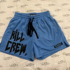 COPY - SMALL MUAY THAI SHORTS (MID THIGH CUT) - BLUE